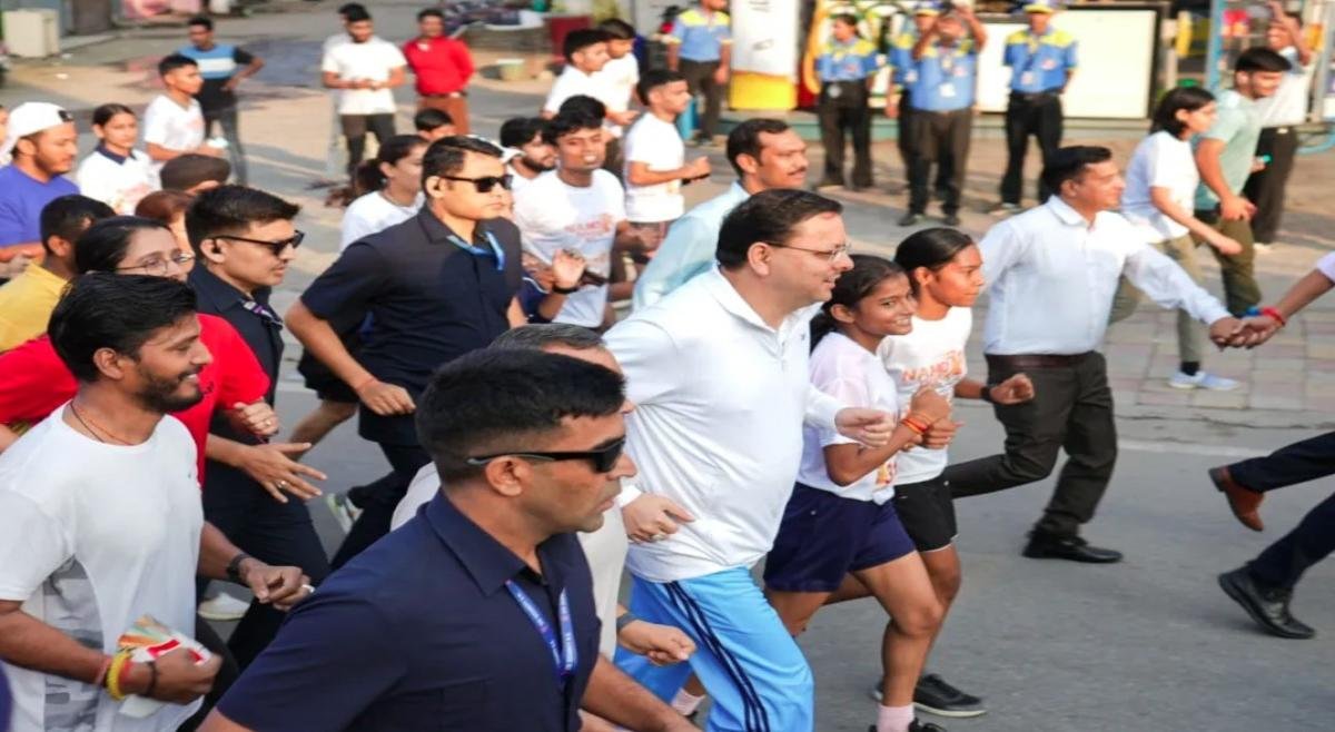 फिट इंडिया मूवमेंट को दी नई दिशा, सीएम धामी ने किया ‘नमो युवा रन’ का शुभारंभ