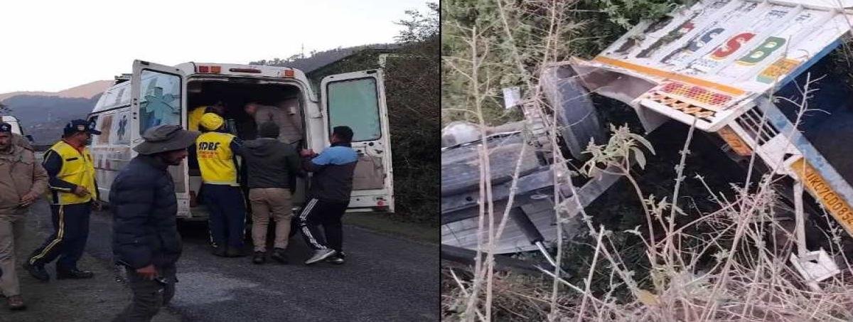 टिहरी गढ़वाल में दर्दनाक हादसा: 100 मीटर गहरी खाई में गिरी पिकअप, चालक की मौत