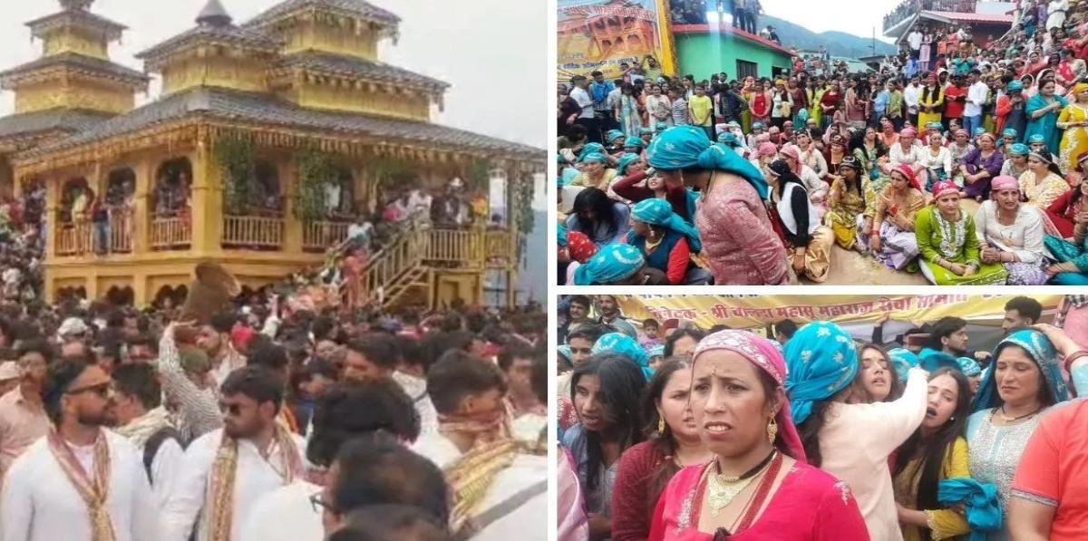 39 साल बाद कचटा मंदिर में विराजे चालदा महासू देवता, बरांश जागड़ा पर्व में उमड़ा 25 हजार श्रद्धालुओं का सैलाब