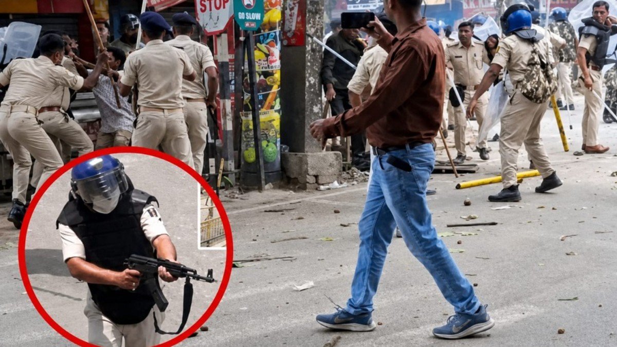 बिहार बंद हिंसा : AK-47 से फायरिंग करने वाला पुलिस कर्मी सस्पेंड, 450 से अधिक प्रदर्शनकारी गिरफ्तार