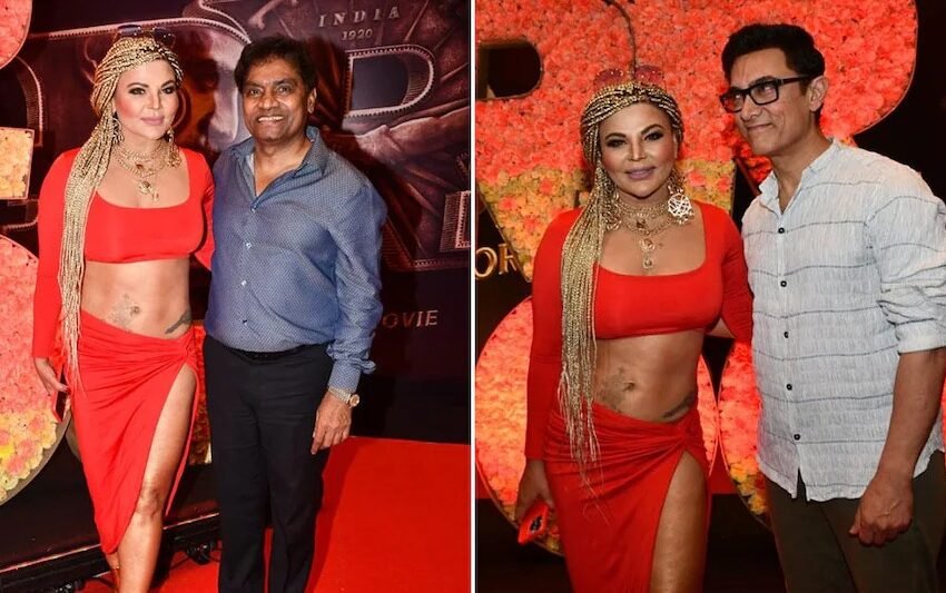  Entertainment News: RRR की सक्सेस पार्टी मे Rakhi Sawant ने Aamir Khan-Johnny Lever संग दिए पोज, अजीबोगरीब हेयर स्टाइल से लोगो को किया बेहाल | Nation One