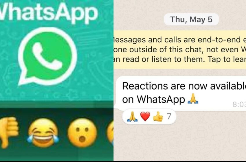  Whatsapp Reaction Feature: Whatsapp का ये नया फीचर लाया लोगों के चहरे पर गजब की मुस्कान, ऐसे करे इस्तमाल । Nation One