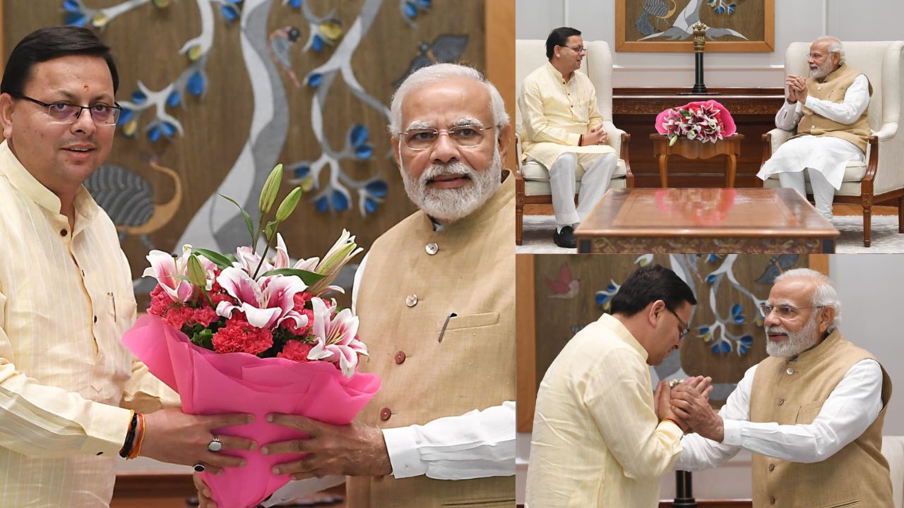 PM Modi Meets CM Dhami