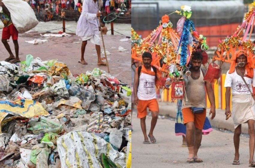  Haridwar : धर्मनगरी हरिद्वार में हजारों टन कूड़ा छोड़ गए कांवड़ यात्री, चारों तरफ फैली गंदगी | Nation One