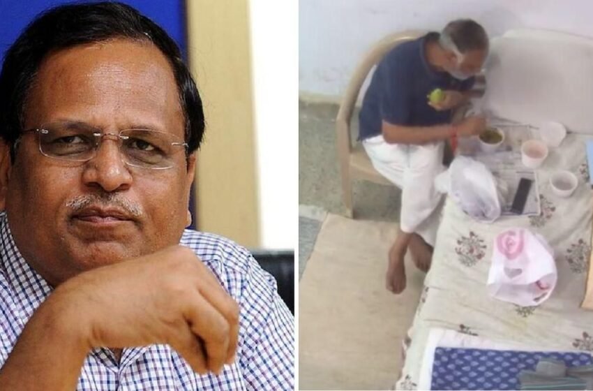  मालिश के बाद अब जेल में फल और ड्राई फ्रूट्स खाते दिखे Satyendra Jain, वीडियो वायरल | Nation One